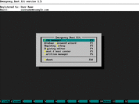 Bypass Windows Logon with EBCD - Main Menu