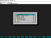 Bypass Windows Logon with Emergency Boot Kit - Main Menu