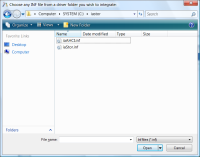 nLite Screenshot - Open INF/SYS Dialog