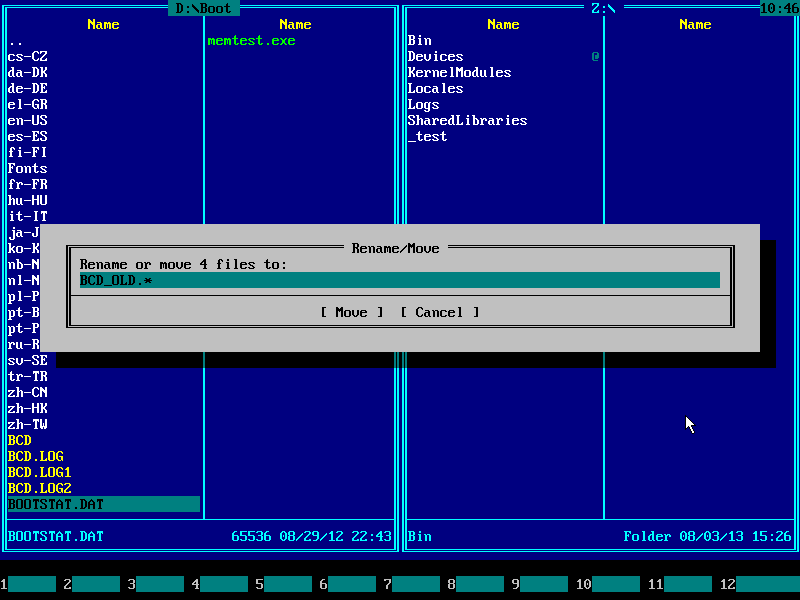 Fix BCD status 0xC0000098 with EBCD - About to Rename BCD-related Files for Backup