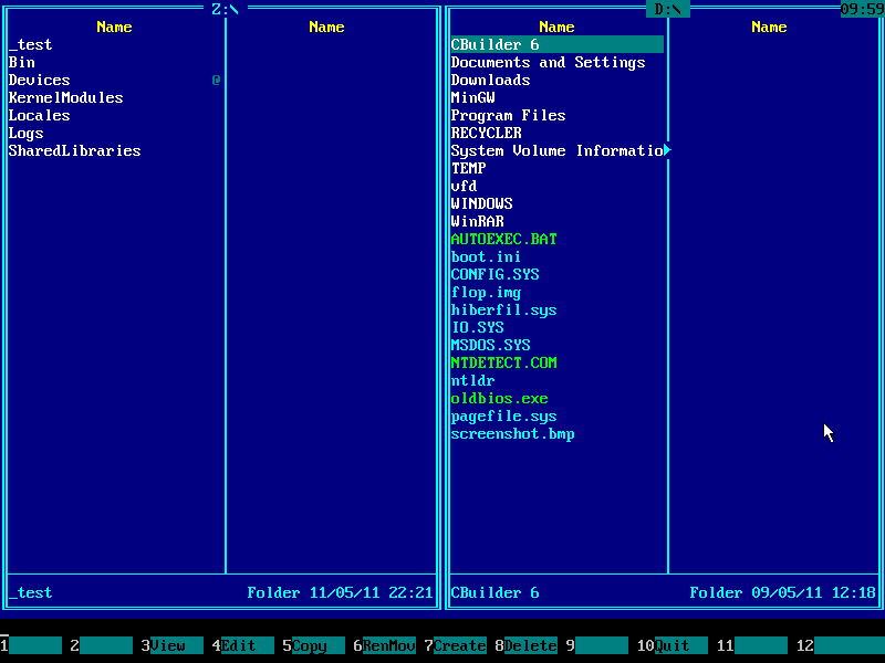 Bypass Windows Logon with Emergency Boot Kit - Contents of Windows System Disk on the Right Panel