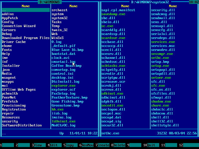 Bypass Windows Logon with Emergency Boot Kit - Entering Windows Folder on the Left Panel