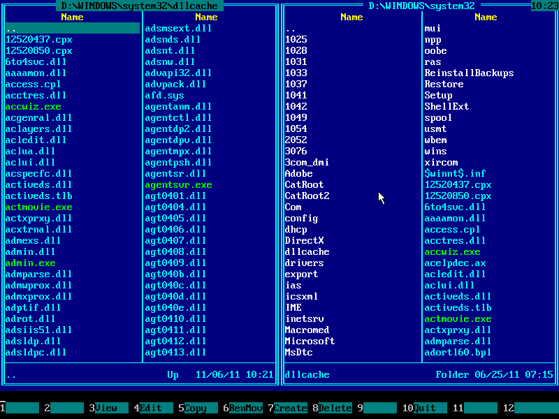 Bypass Windows Logon with Emergency Boot Kit - Windows DllCache folder on the Left Panel