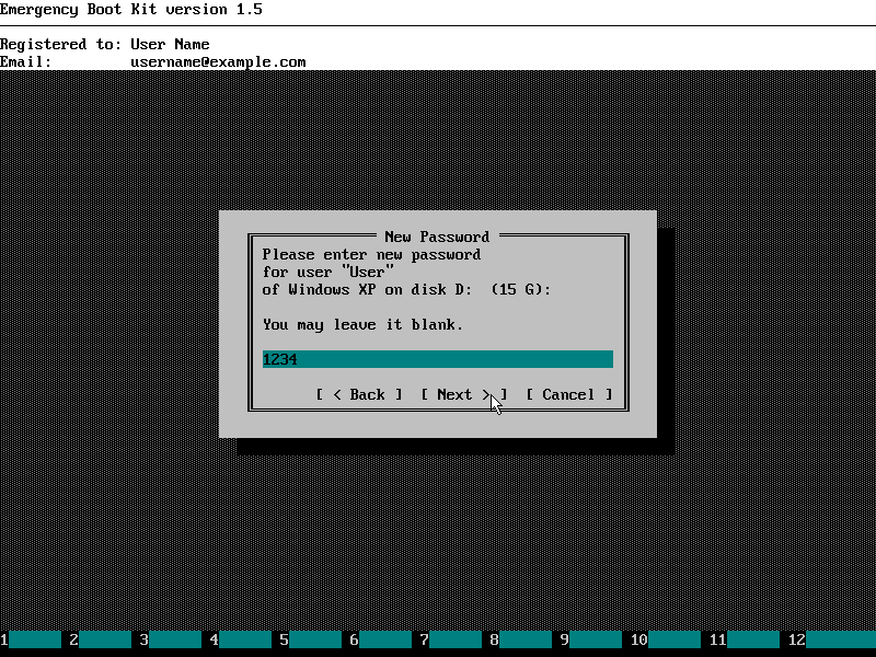 Using Emergency Boot Kit to Change Windows Password and Restore It Back - Setting New Password For Windows User Account with Emergency Boot Kit