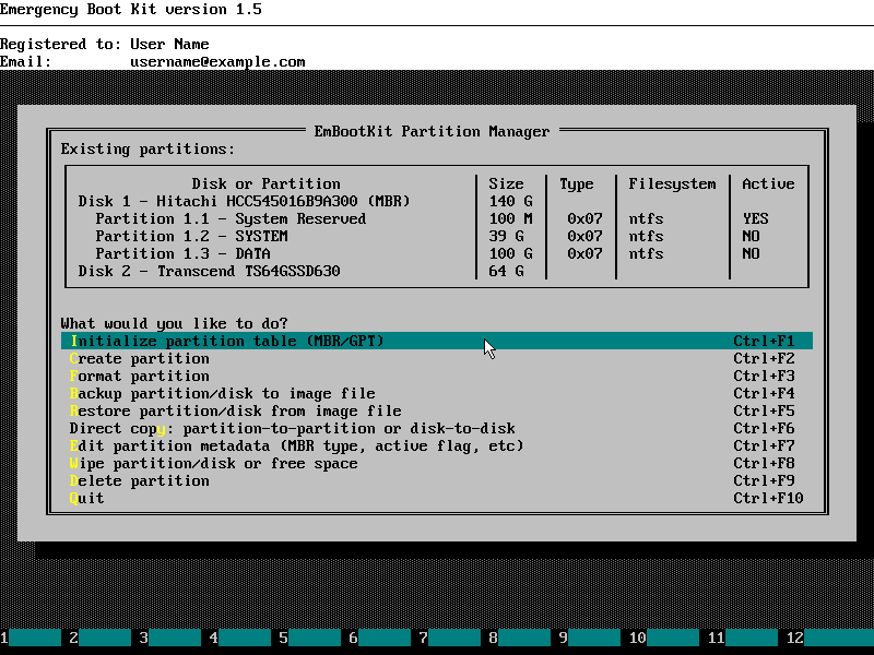 Transfer OS From HDD To SSD - Initializing partition table on the SSD