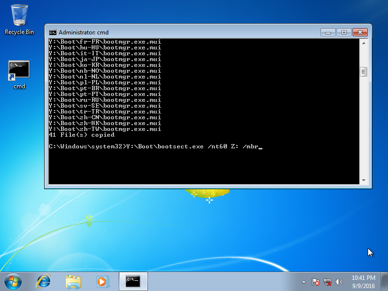 Setup was unable to create a new system partition - Installing NT6 bootloader to system partition