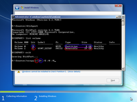 Setup was unable to create a new system partition - Copy files from USB to temporary partition