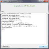 Install Windows from USB with FlashBoot Free - Completed Successfully