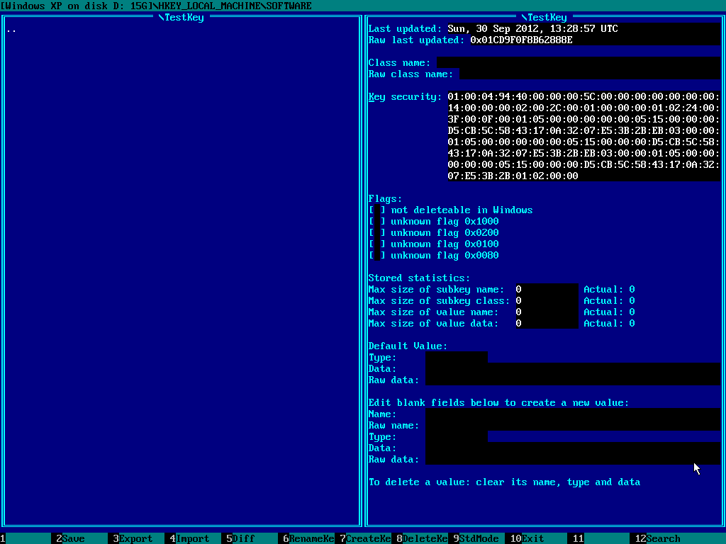 windows xp registry access denied