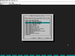 Fix Access to the Registry Key Denied with Emergency Boot Kit - Choose Registry Hive to edit