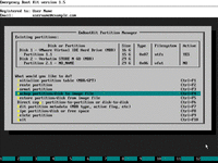 Backup Entire Computer - Choosing Backup Partition/Disk to Image File in the Partition Manager Menu