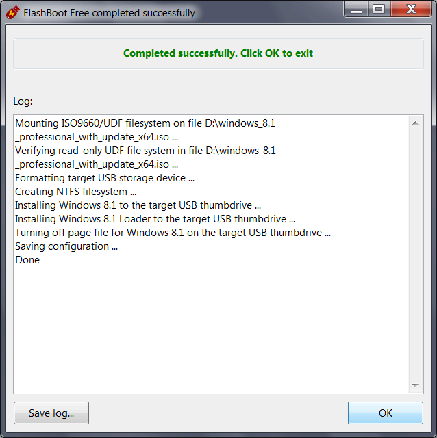 Windows To Go on Removable USB thumbdrive - Bootable USB storage device is ready to use