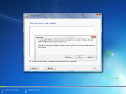 Windows 7 on new laptop problem - A required CD/DVD drive device driver is missing