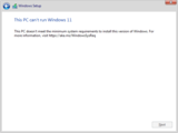 This PC Can't Run Windows 11 Problem