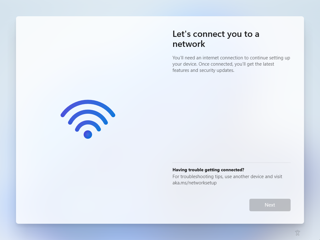 Windows 11: Let’s Connect You To a Network