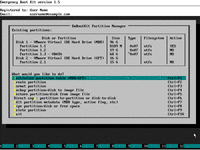 Emergency Boot Kit Partition Manager