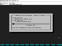 Emergency Boot Kit - Backup Partition to Image File (in progress)
