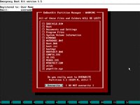 Emergency Boot Kit - Restore Partition from Image File (data overwrite warning)