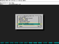 Emergency Boot Kit - Main Menu