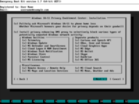 Emergency Boot Kit - Privacy Enablement Center - Privacy Enablement Options
