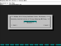 Emergency Boot Kit - Privacy Enablement Center - Maintenance