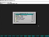 Emergency Boot Kit - Main Menu