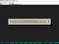 Emergency Boot Kit - Windows Password Wizard - Starting