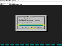Emergency Boot Kit - Windows Password Wizard - Set New Password
