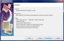 Windows XP from USB - Summary information