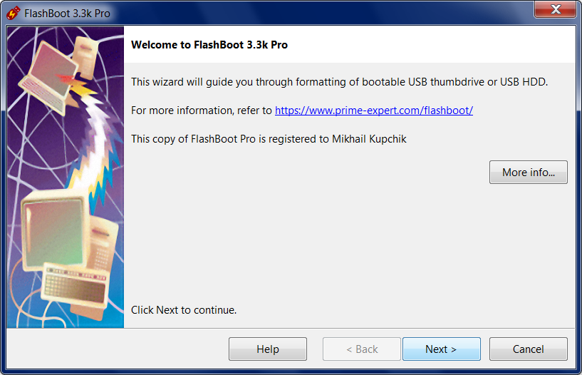 Windows XP from USB - Starting FlashBoot