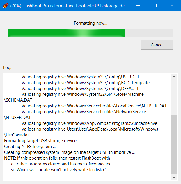 FlashBoot Create bootable clone of Windows 10 11 or Windows 8.x