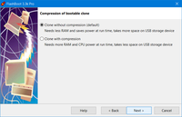 Create Bootable Clone of Windows on USB - Specifying compression option