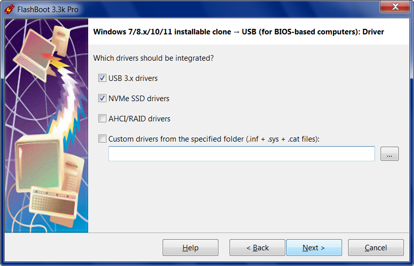Create Installable Clone of Windows on USB - Choosing which drivers should be integrated