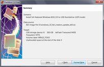 Full Featured Windows on USB - Summary information