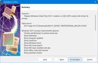 Privacy-Enabled Windows to Internal Hard Drive - Summary information