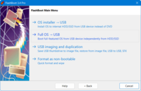 Privacy-Enabled Windows to USB - Choosing Full OS to USB in the Main Menu