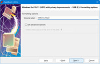 Privacy-Enabled Windows to USB - Target USB storage device